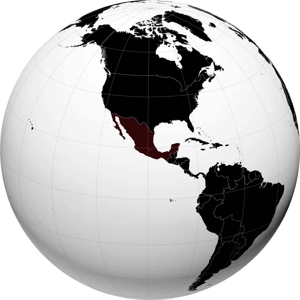Distrito Federal en el globo