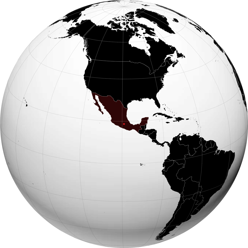 Estado de Morelos en el globo