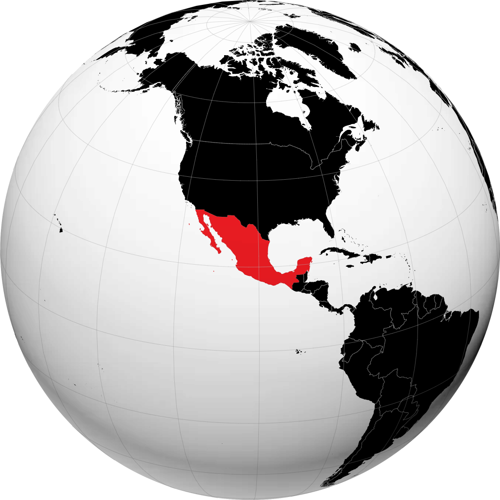 México en el globo
