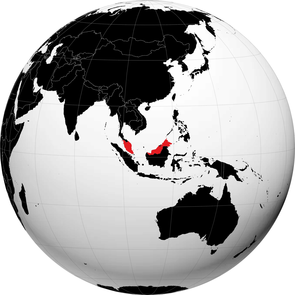 Malasia en el globo