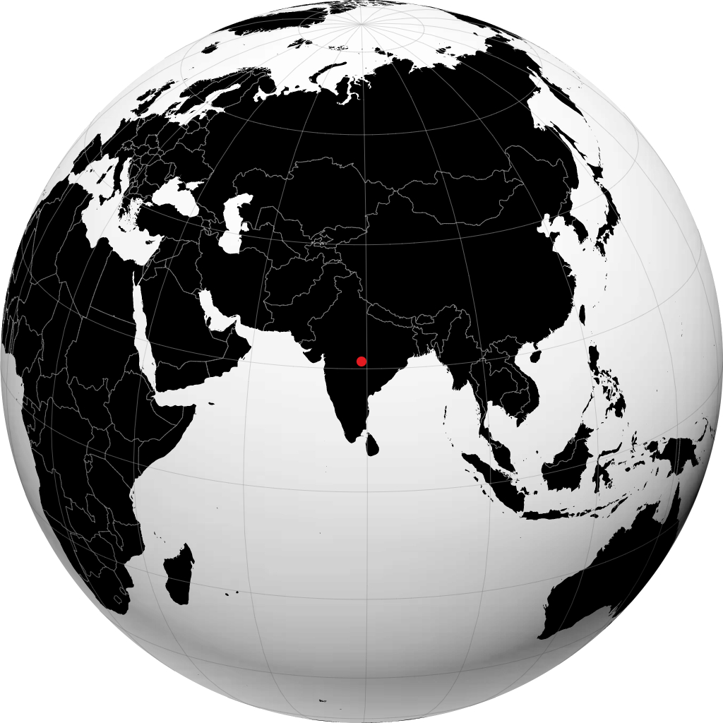 Nagpur en el globo