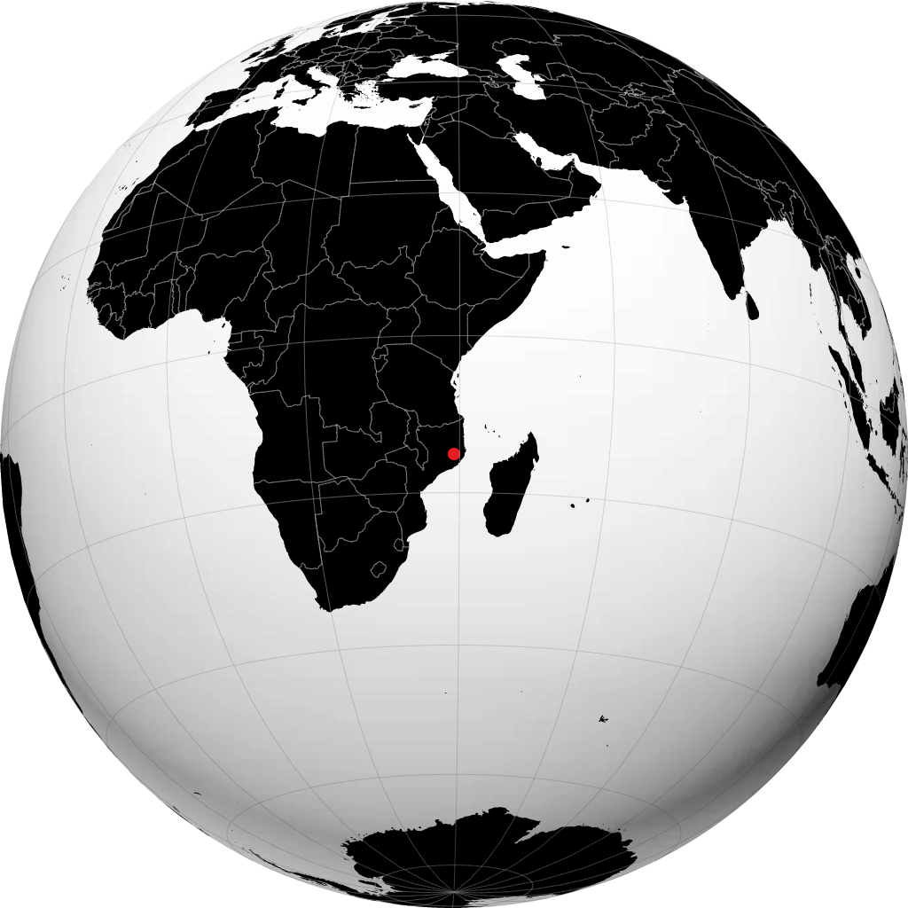Nampula en el globo