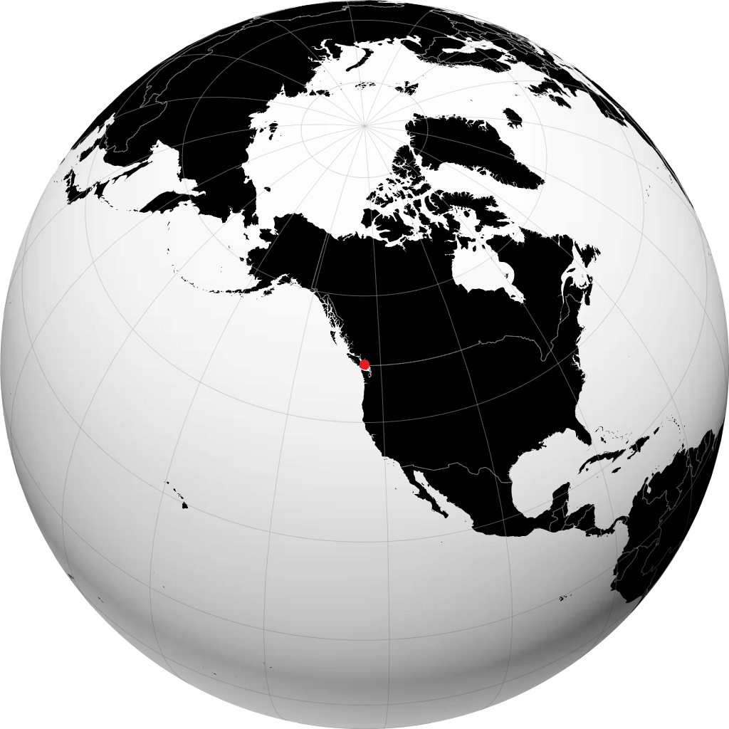 Nanaimo en el globo