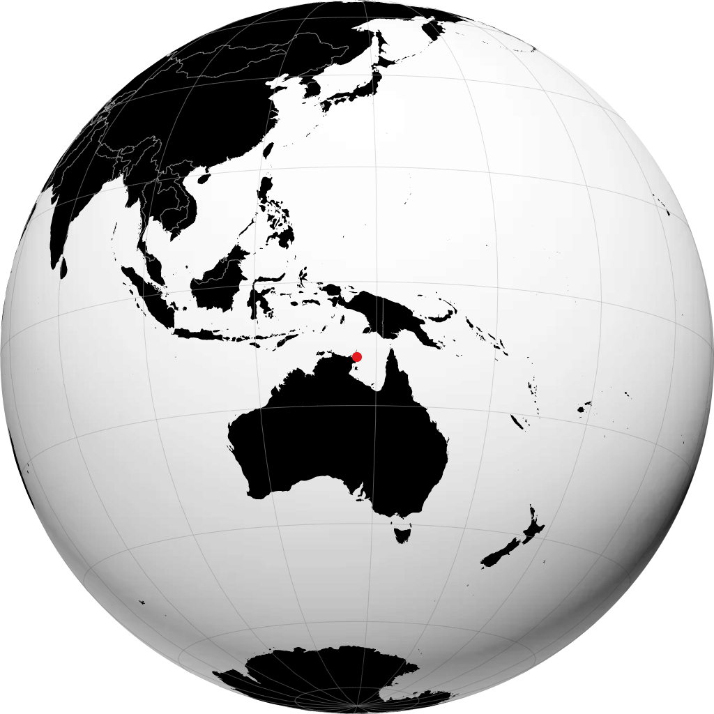 Nhulunbuy en el globo