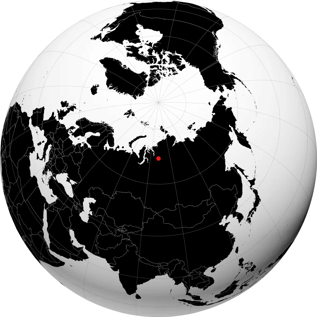 Norilsk en el globo