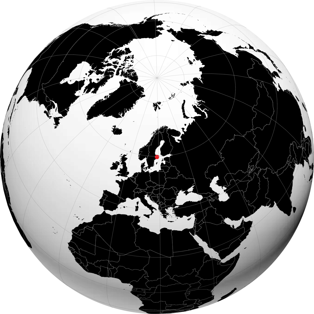 Norrtälje en el globo