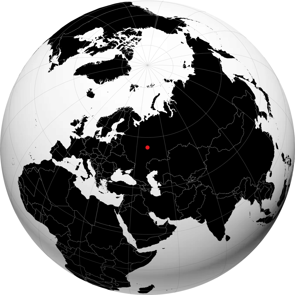 Novocheboksarsk en el globo