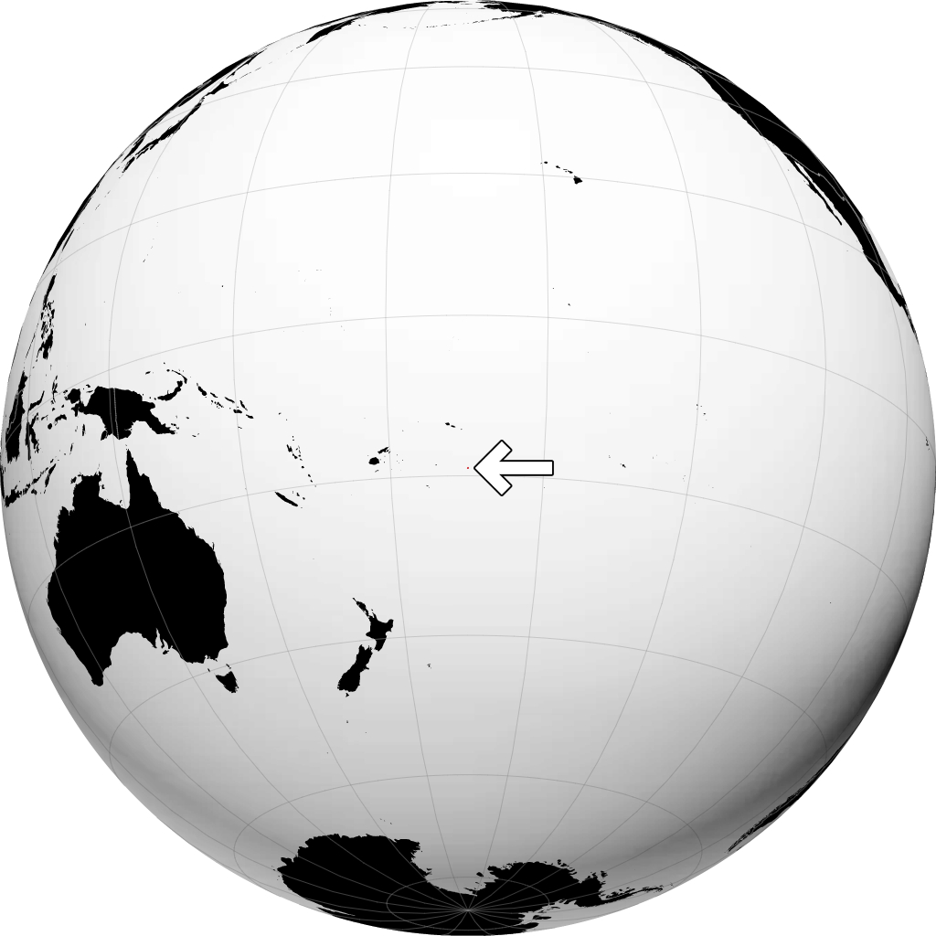 Niue en el globo