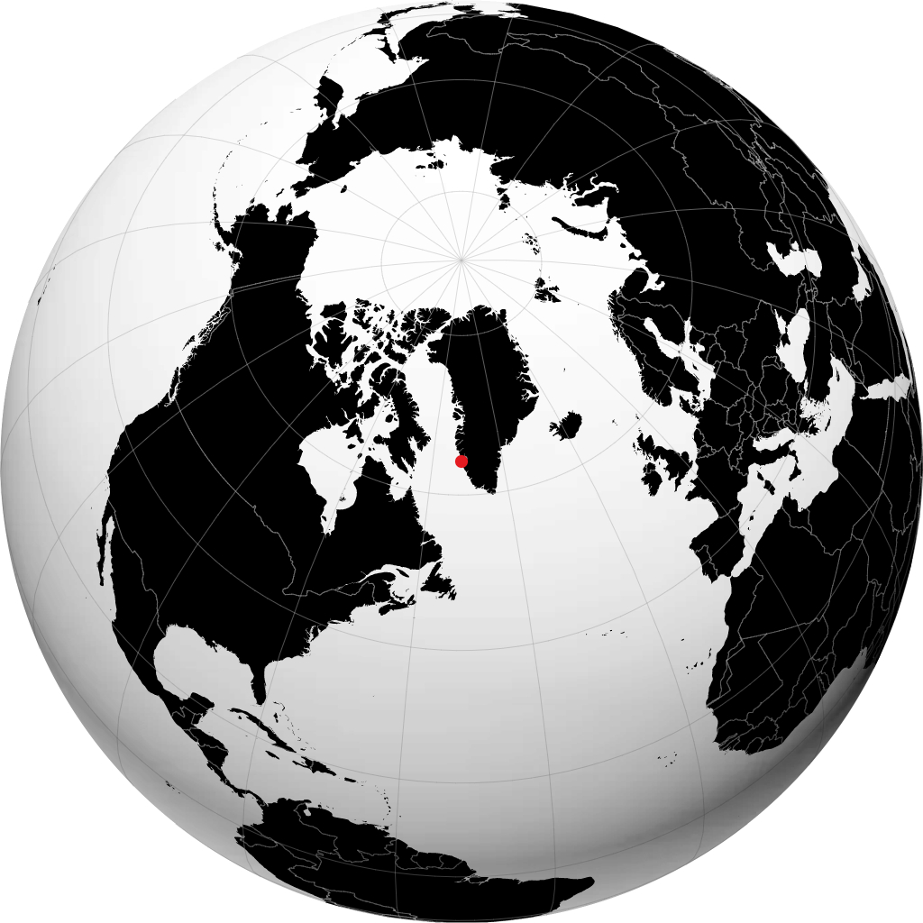 Nuuk en el globo