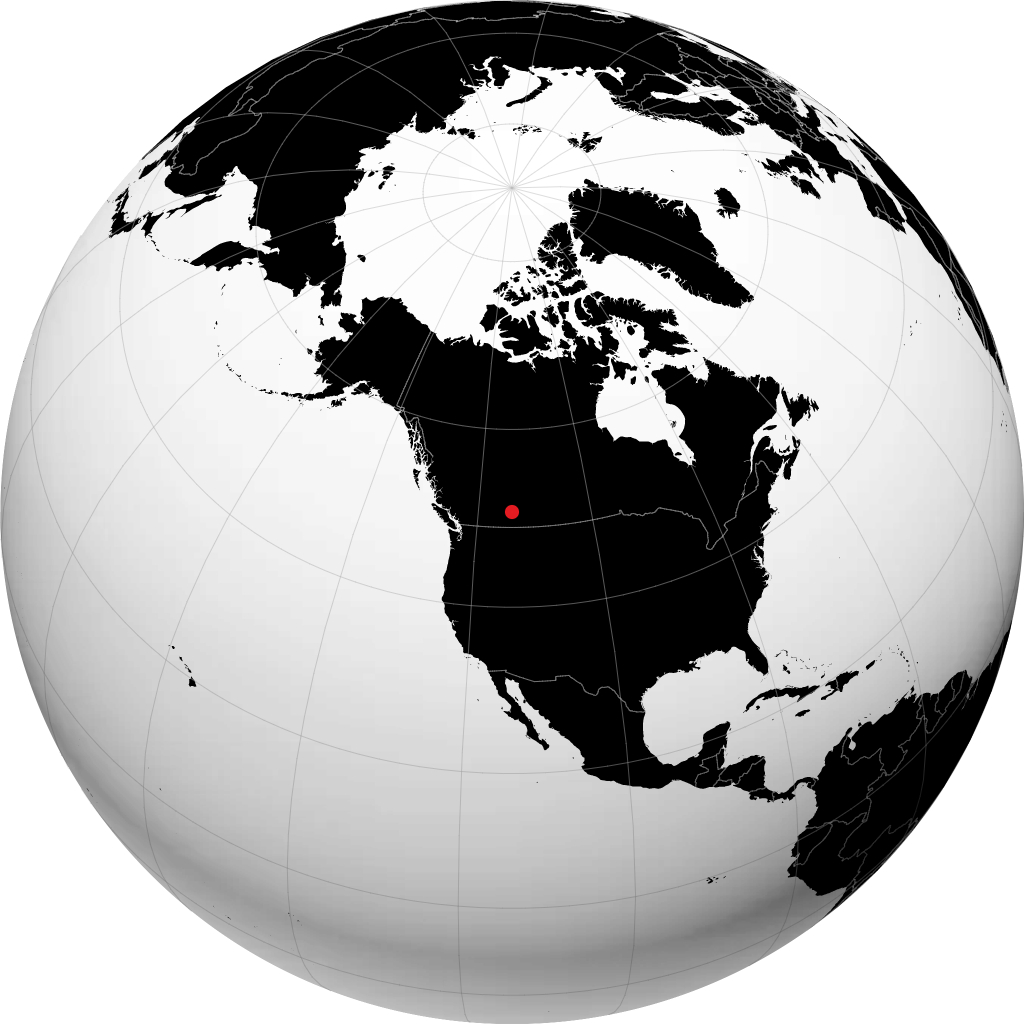 Okotoks en el globo