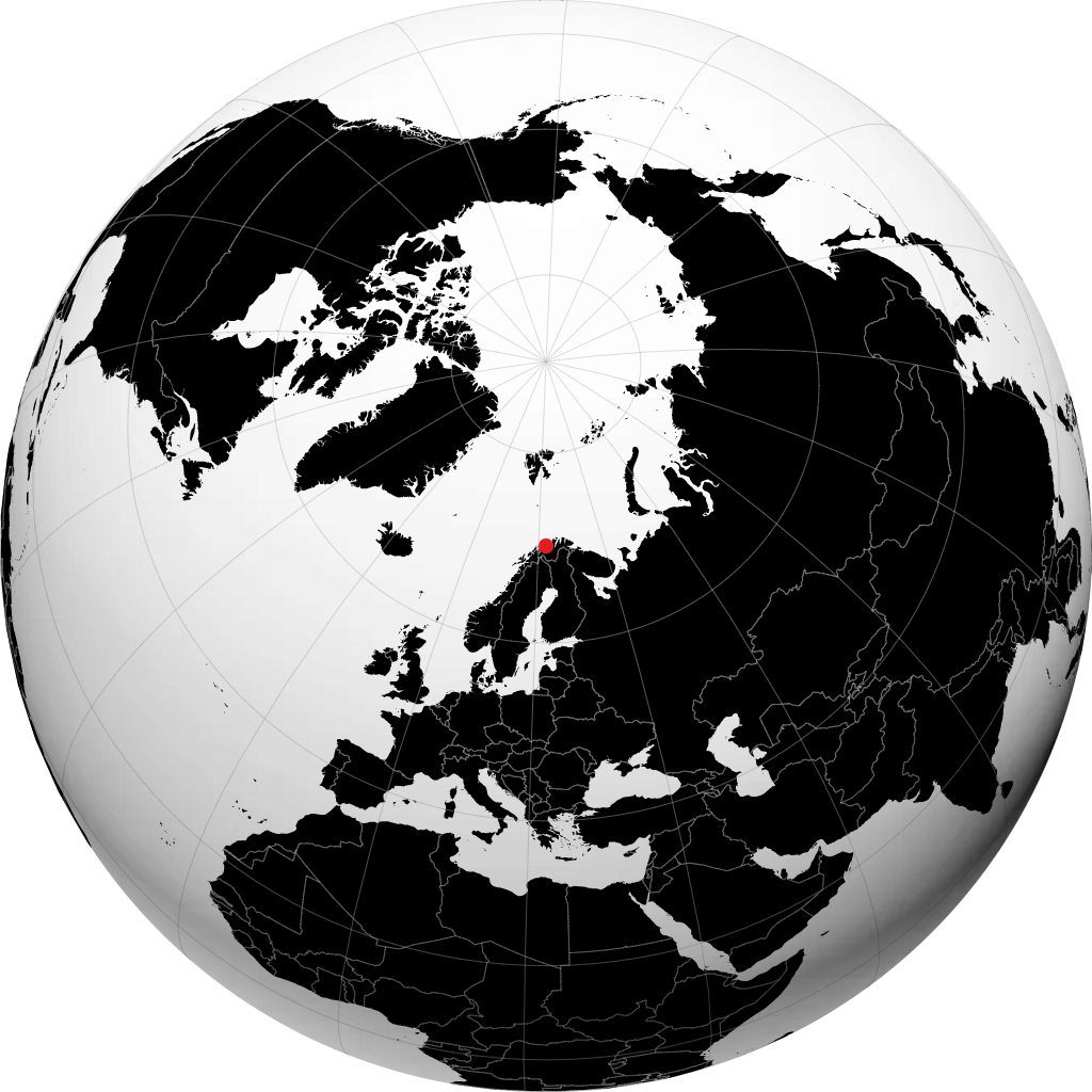 Oksfjord en el globo