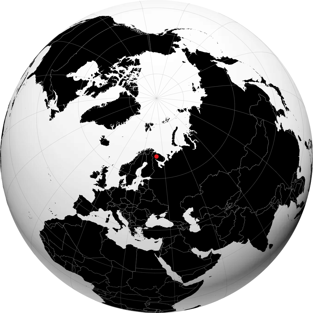 Olenegorsk en el globo