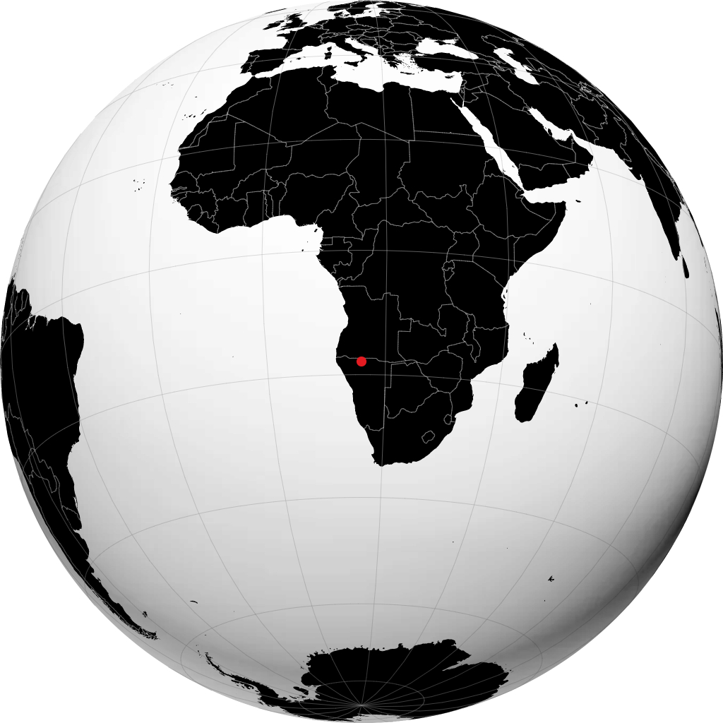 Ondangwa en el globo