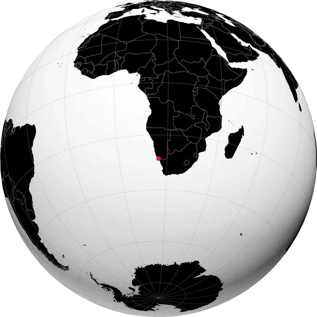 Oranjemund en el globo