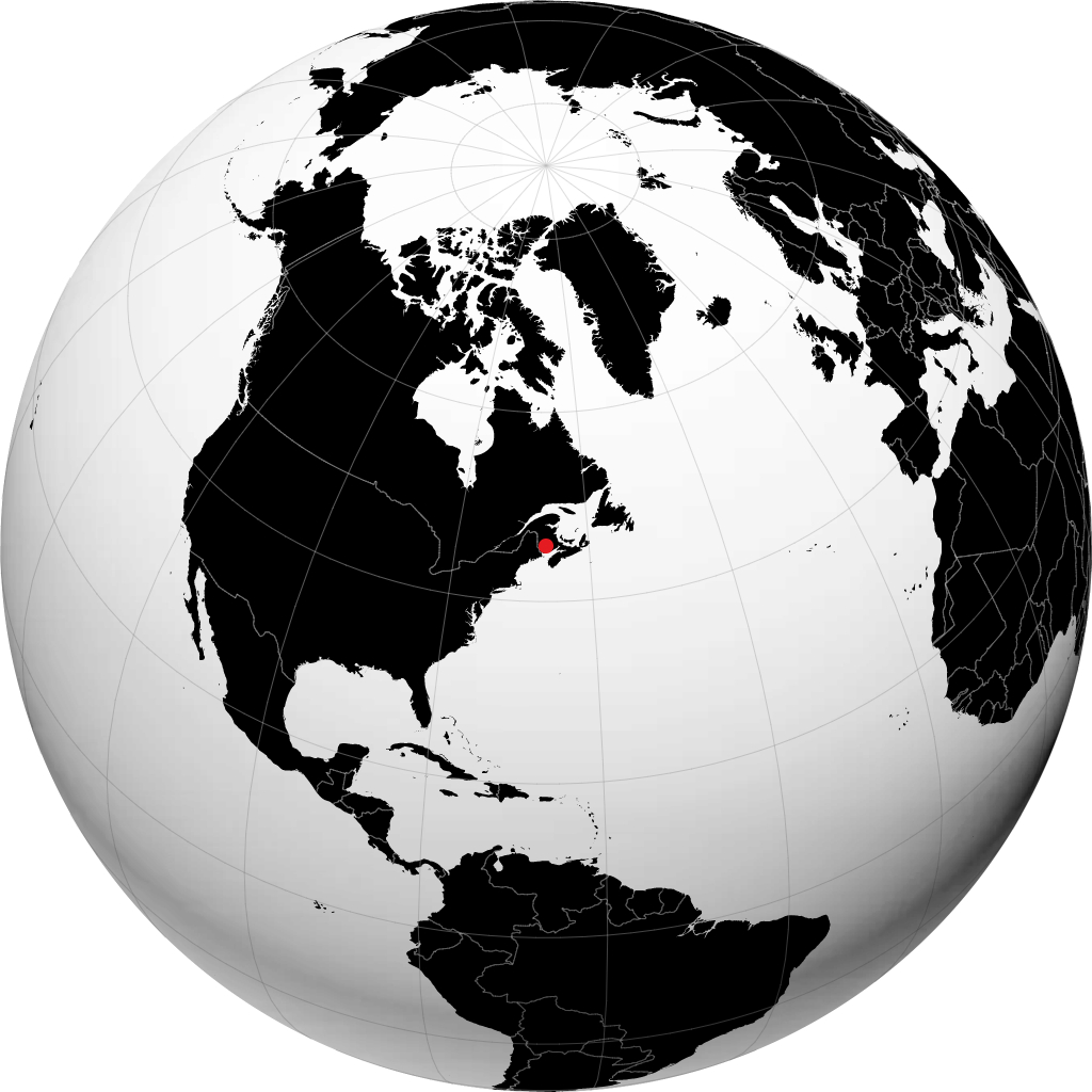 Oromocto en el globo