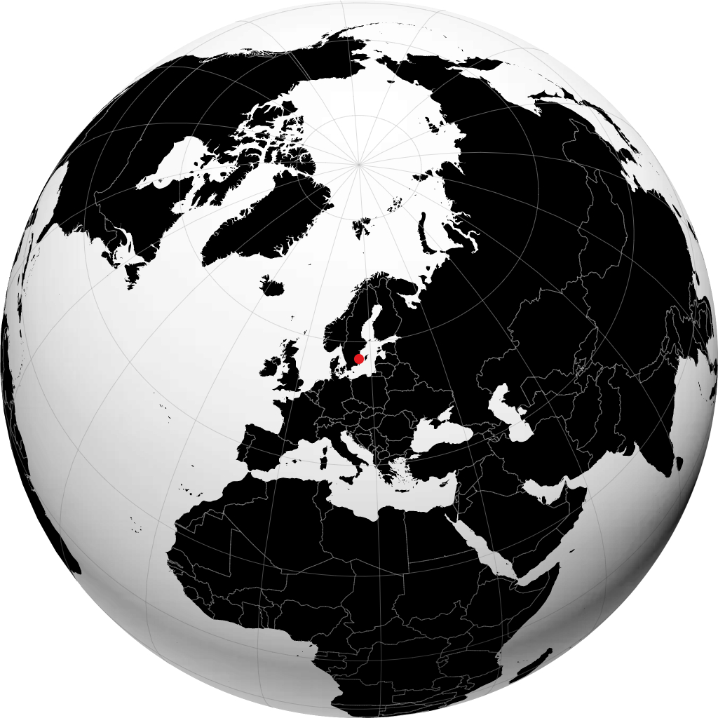 Oskarshamn en el globo