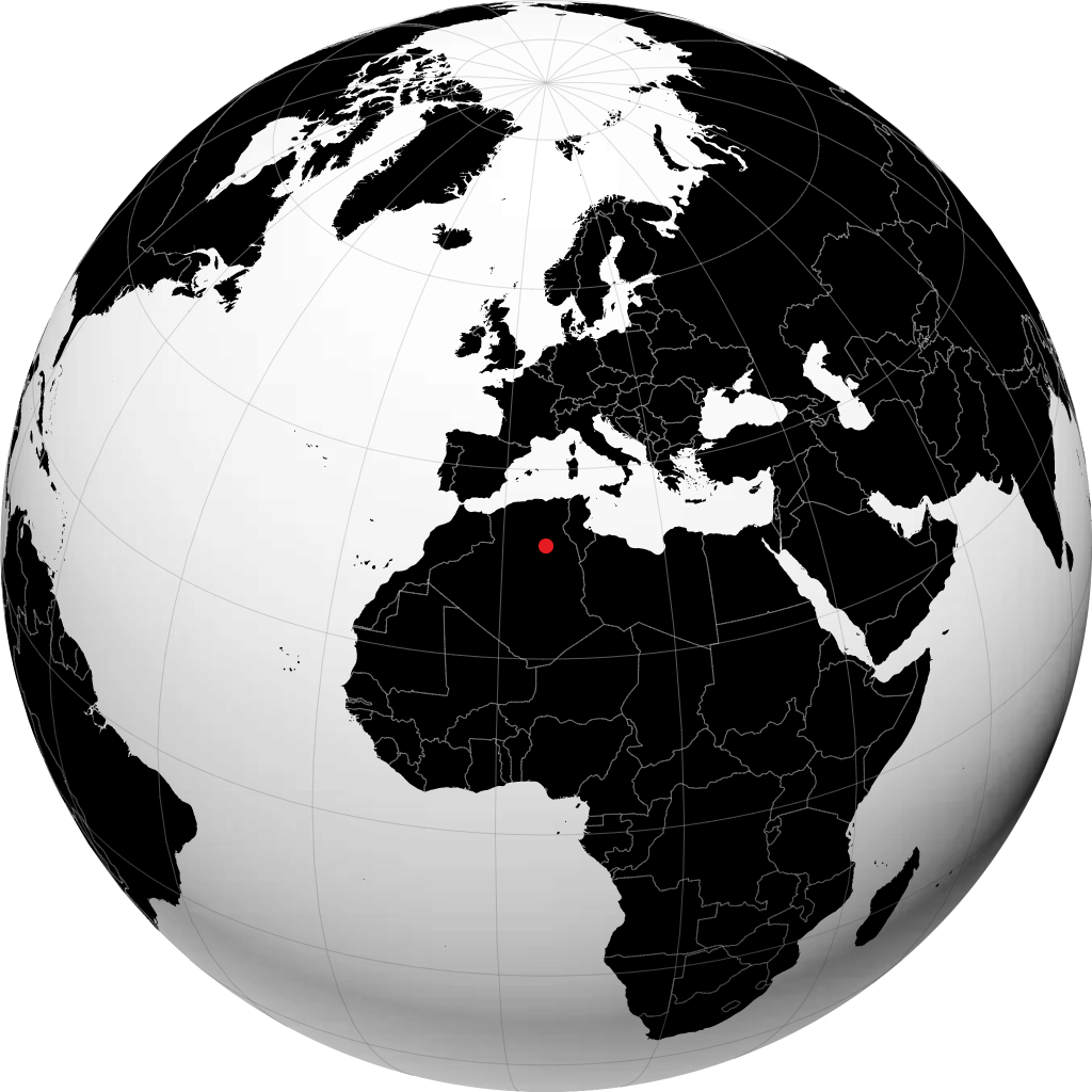 Ouargla en el globo