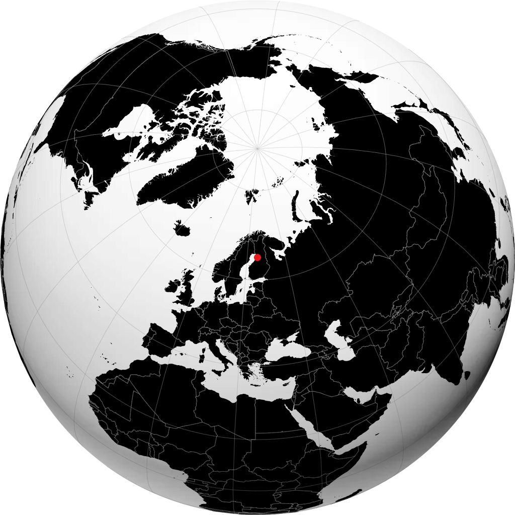 Oulu en el globo