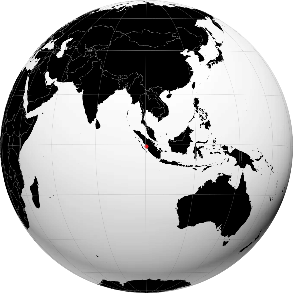 Padang en el globo