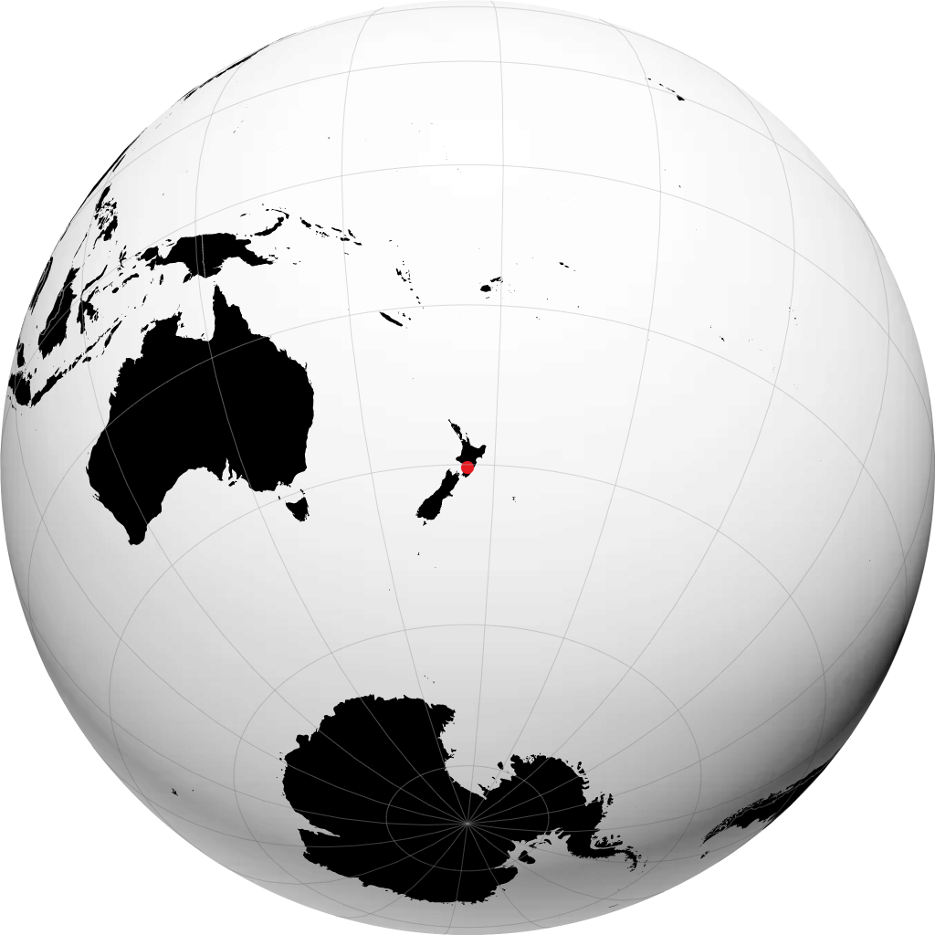 Palmerston North en el globo