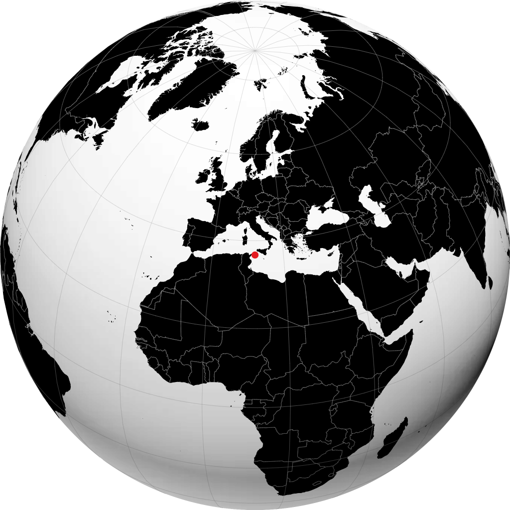 Pantelleria en el globo