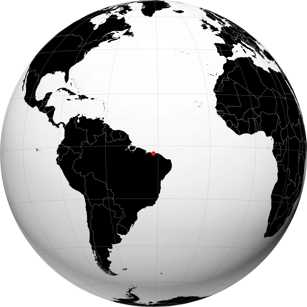 Parnaíba en el globo