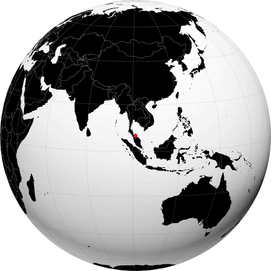 Pattani en el globo