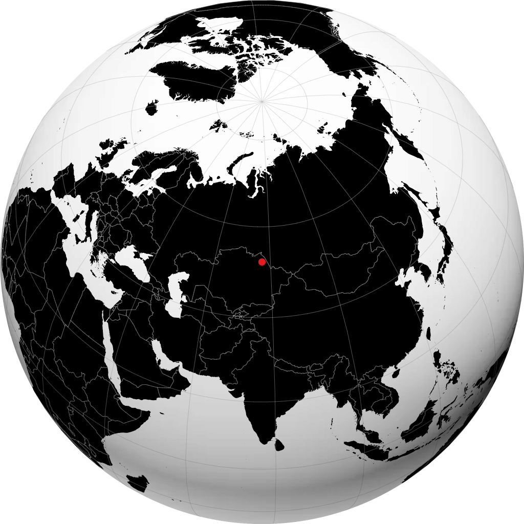Pavlodar en el globo