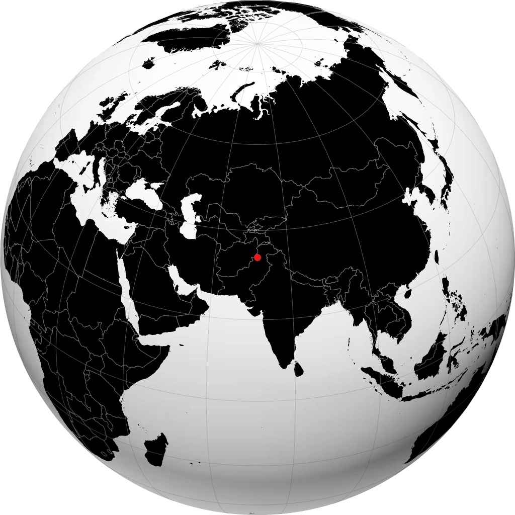 Peshawar en el globo