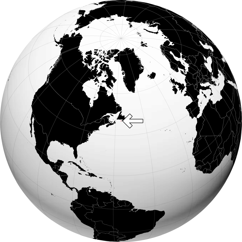 San Pedro y Miquelón en el globo
