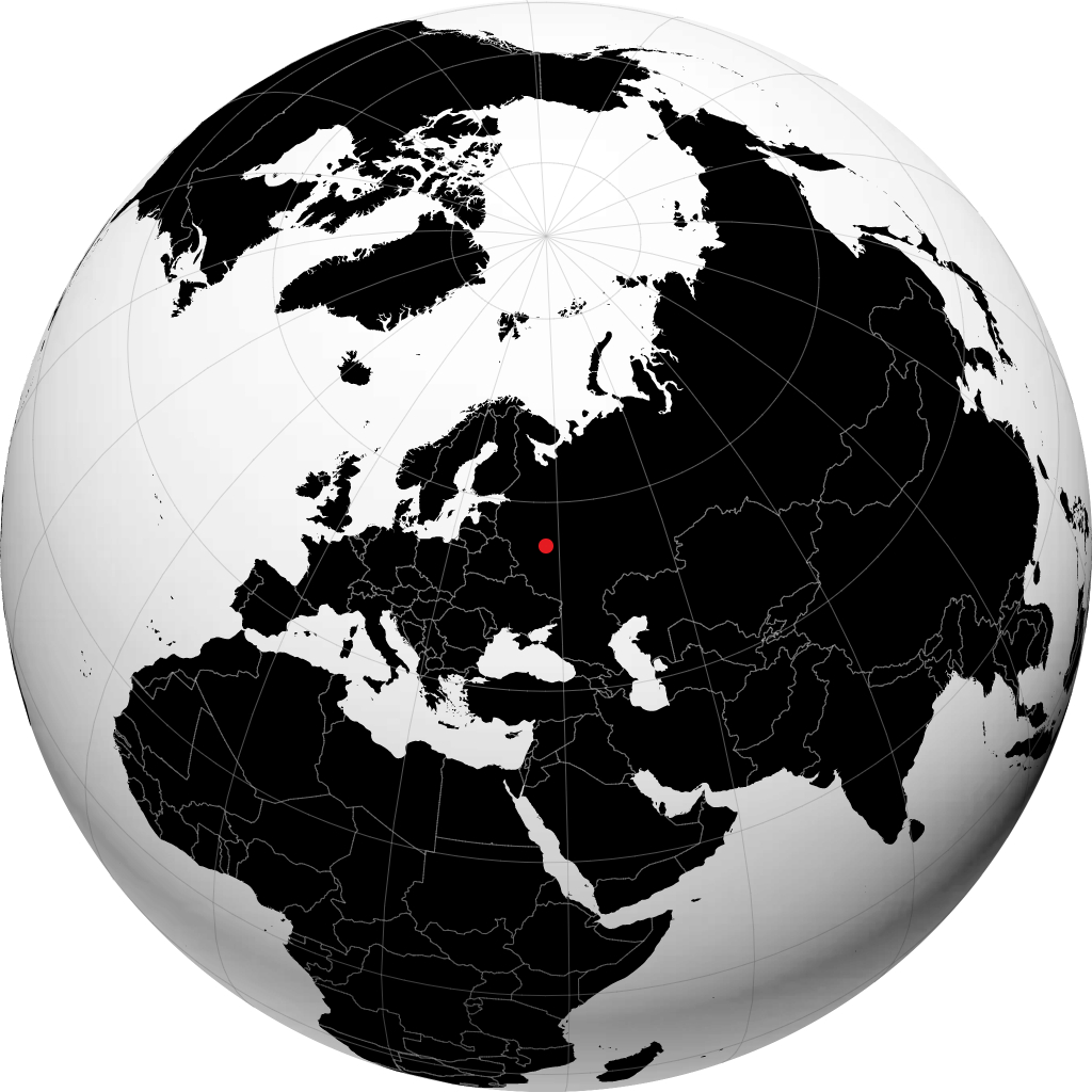 Podolsk en el globo