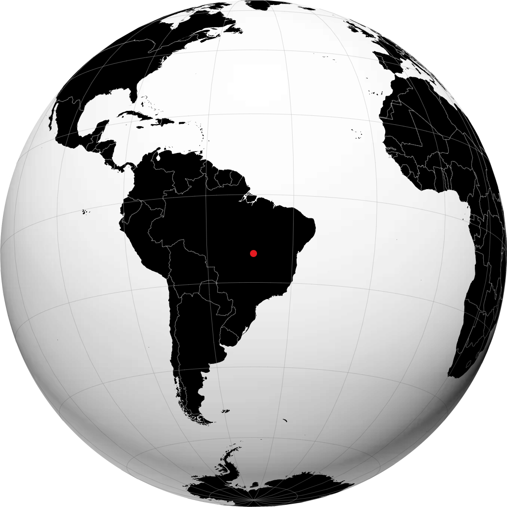 Porangatu en el globo