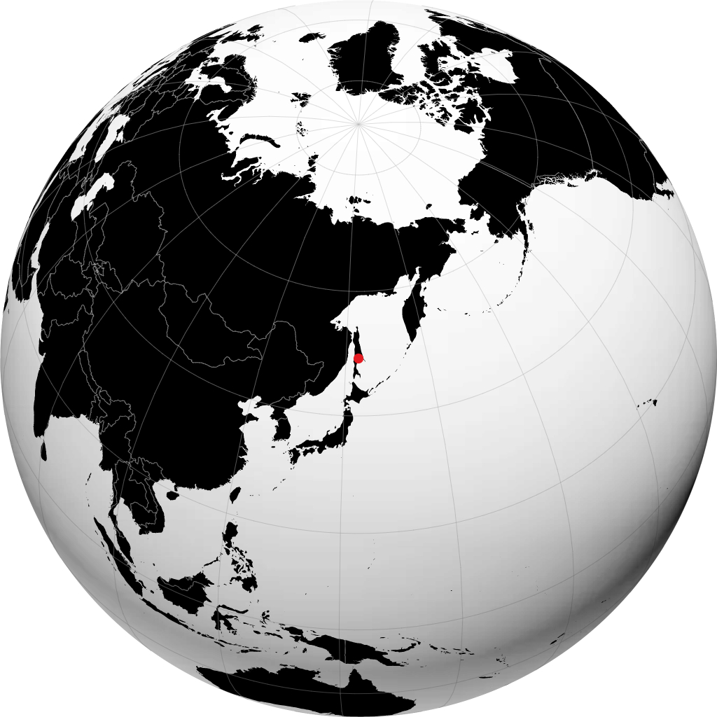 Poronaysk en el globo