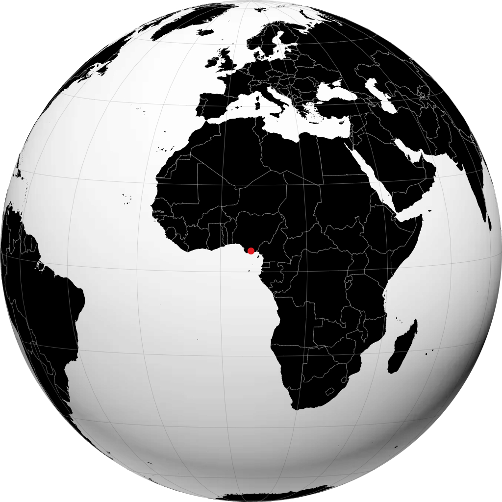 Port Harcourt en el globo