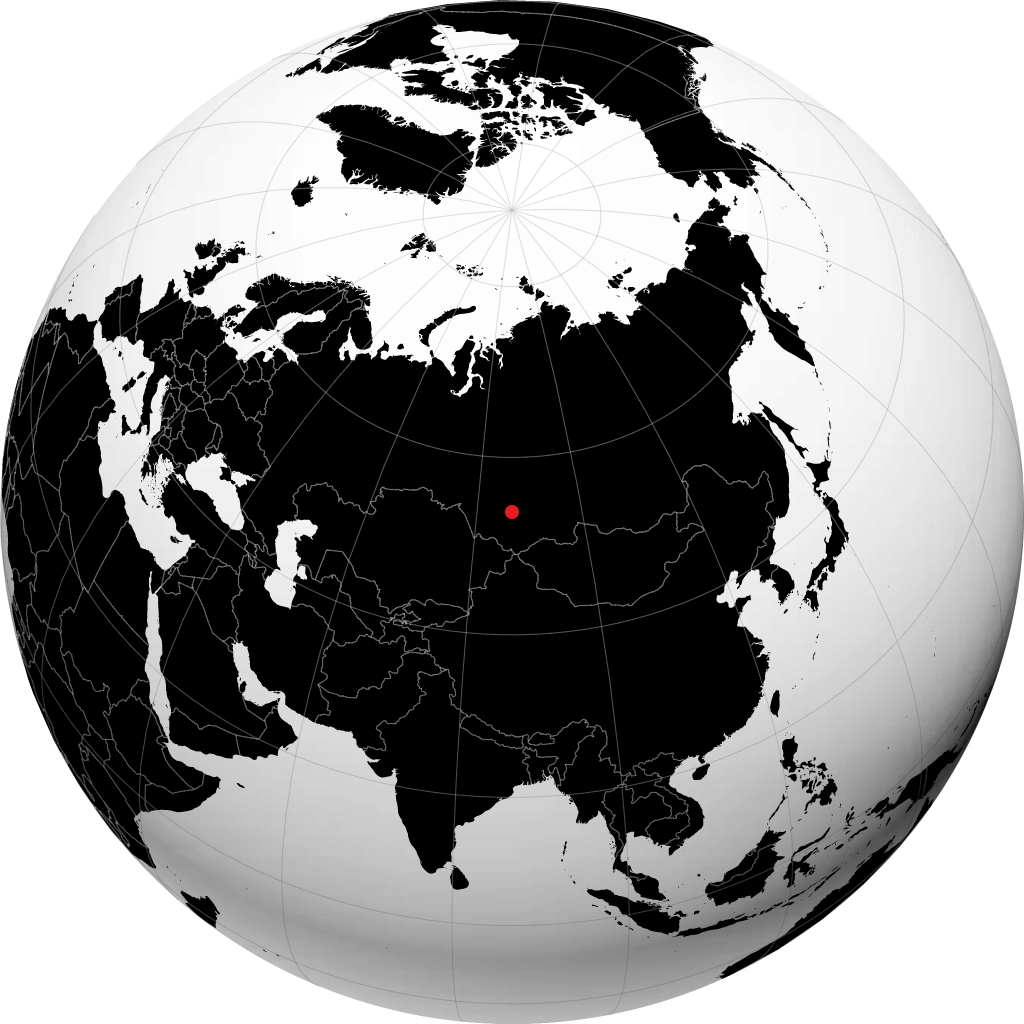Prokopyevsk en el globo
