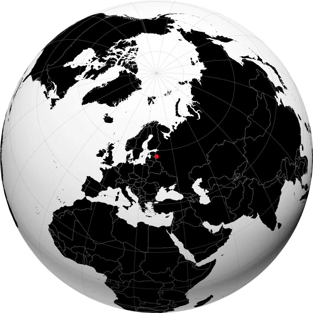 Pskov en el globo