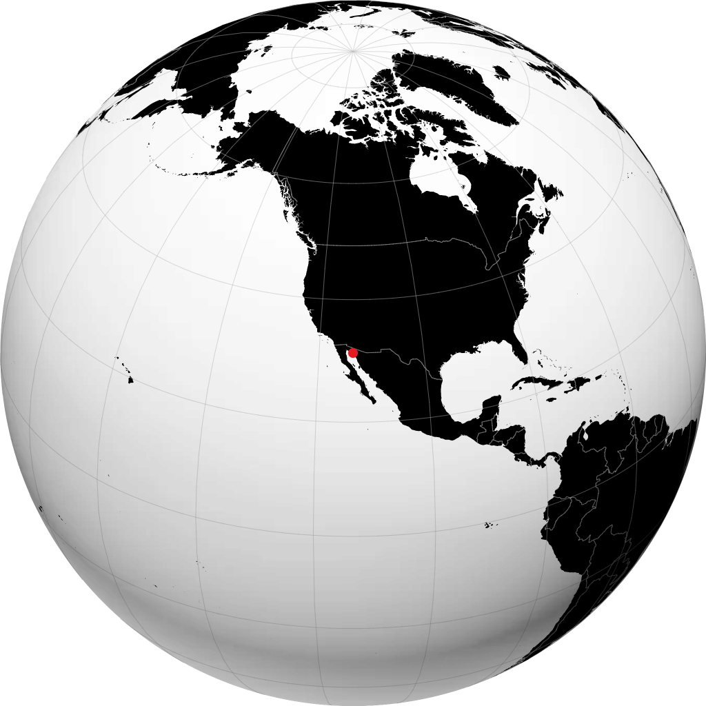 Puerto Peñasco en el globo