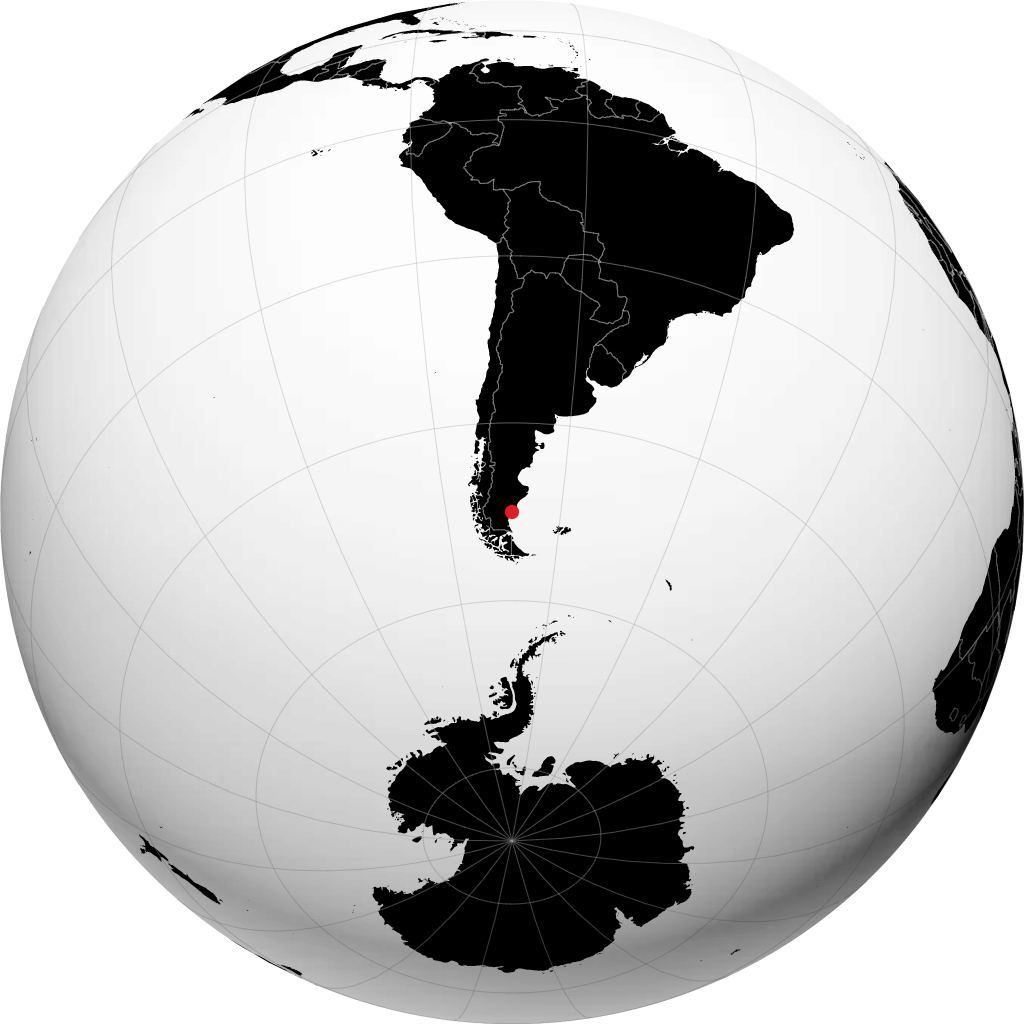 Puerto Santa Cruz en el globo