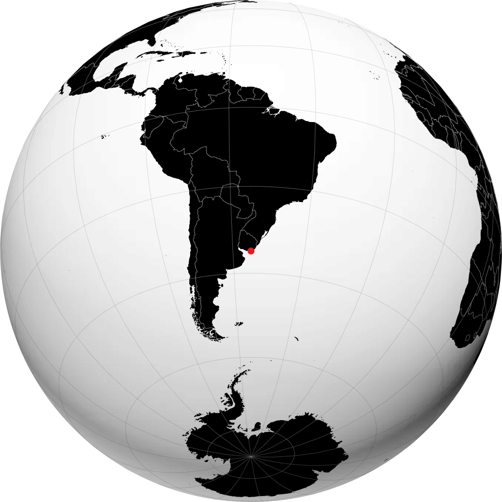 Punta del Este en el globo