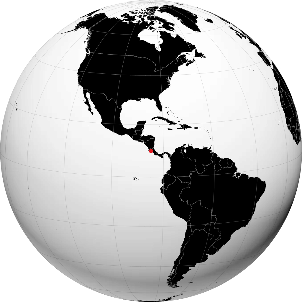 Puntarenas en el globo