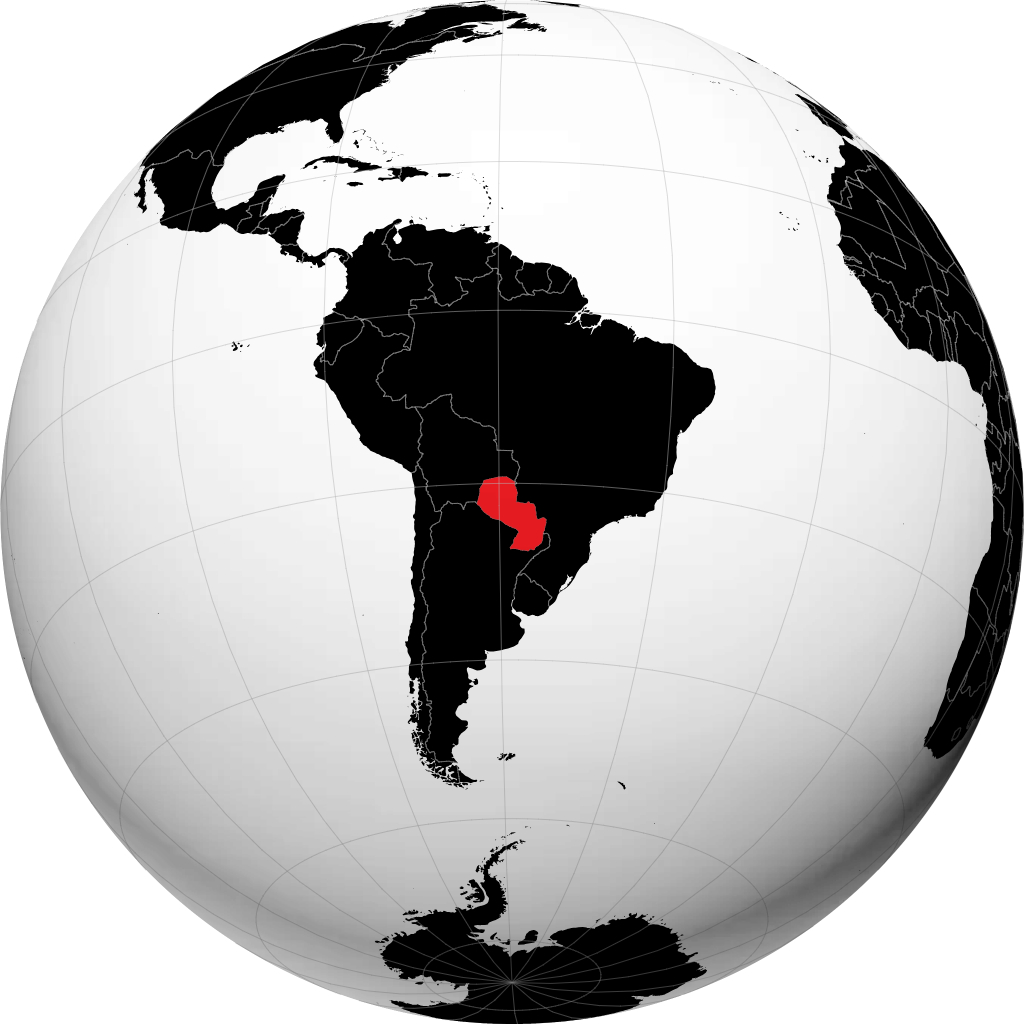 Paraguay en el globo