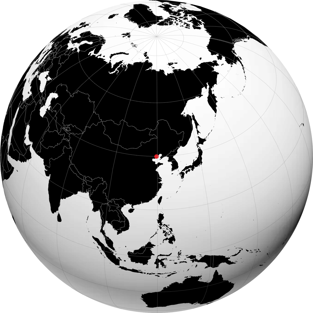 Qinhuangdao en el globo