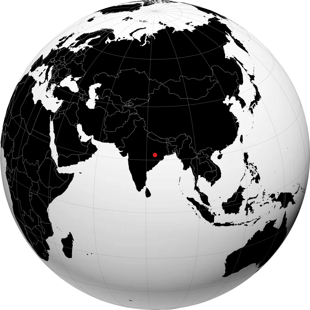 Raigarh en el globo