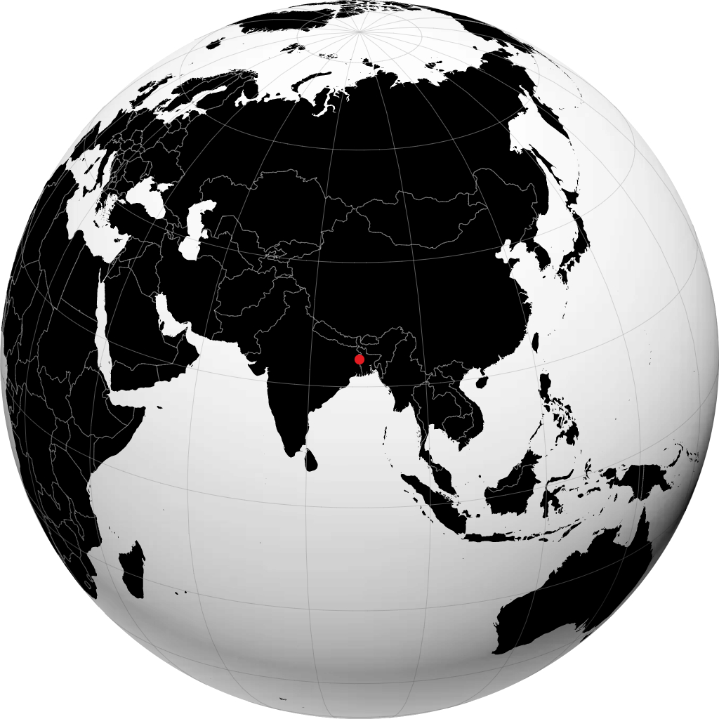 Rajshahi en el globo