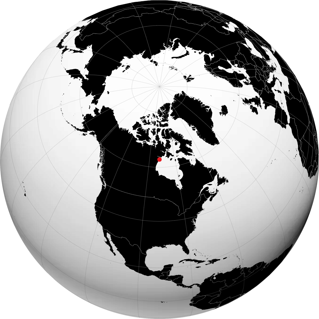 Rankin Inlet en el globo