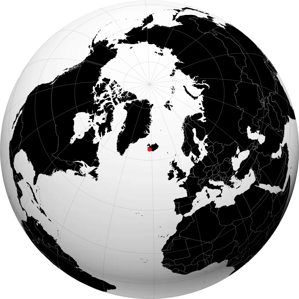 Reykjavík en el globo
