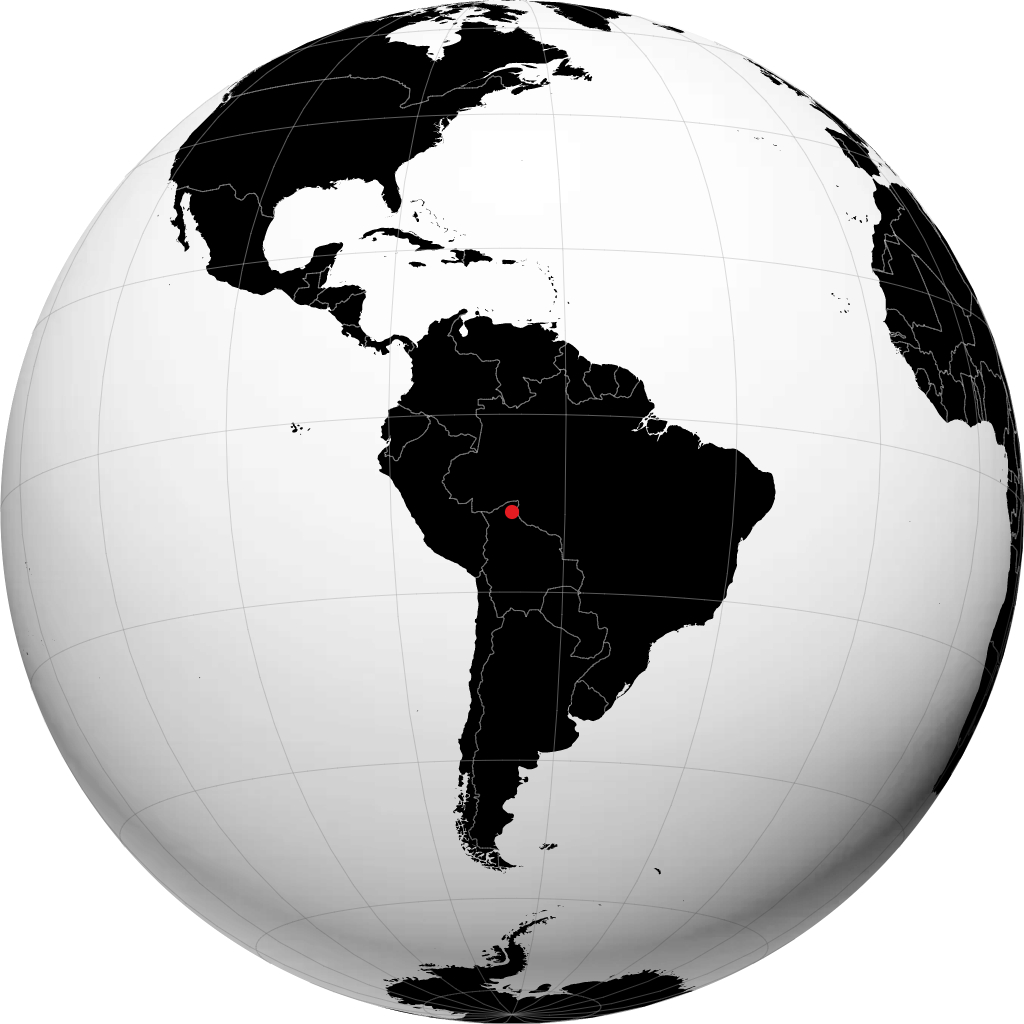 Riberalta en el globo