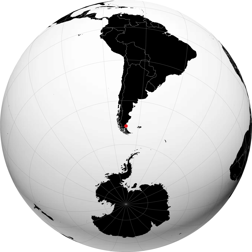 Río Gallegos en el globo