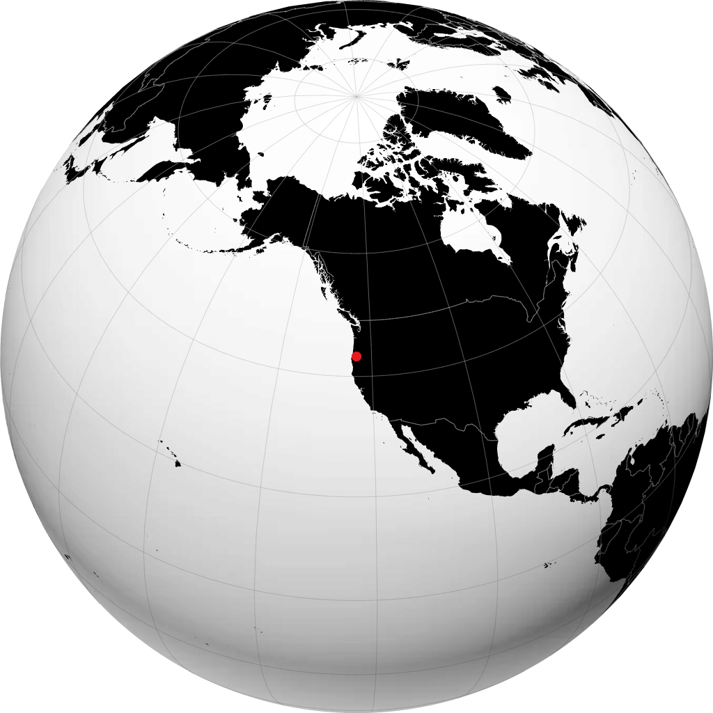 Roseburg en el globo
