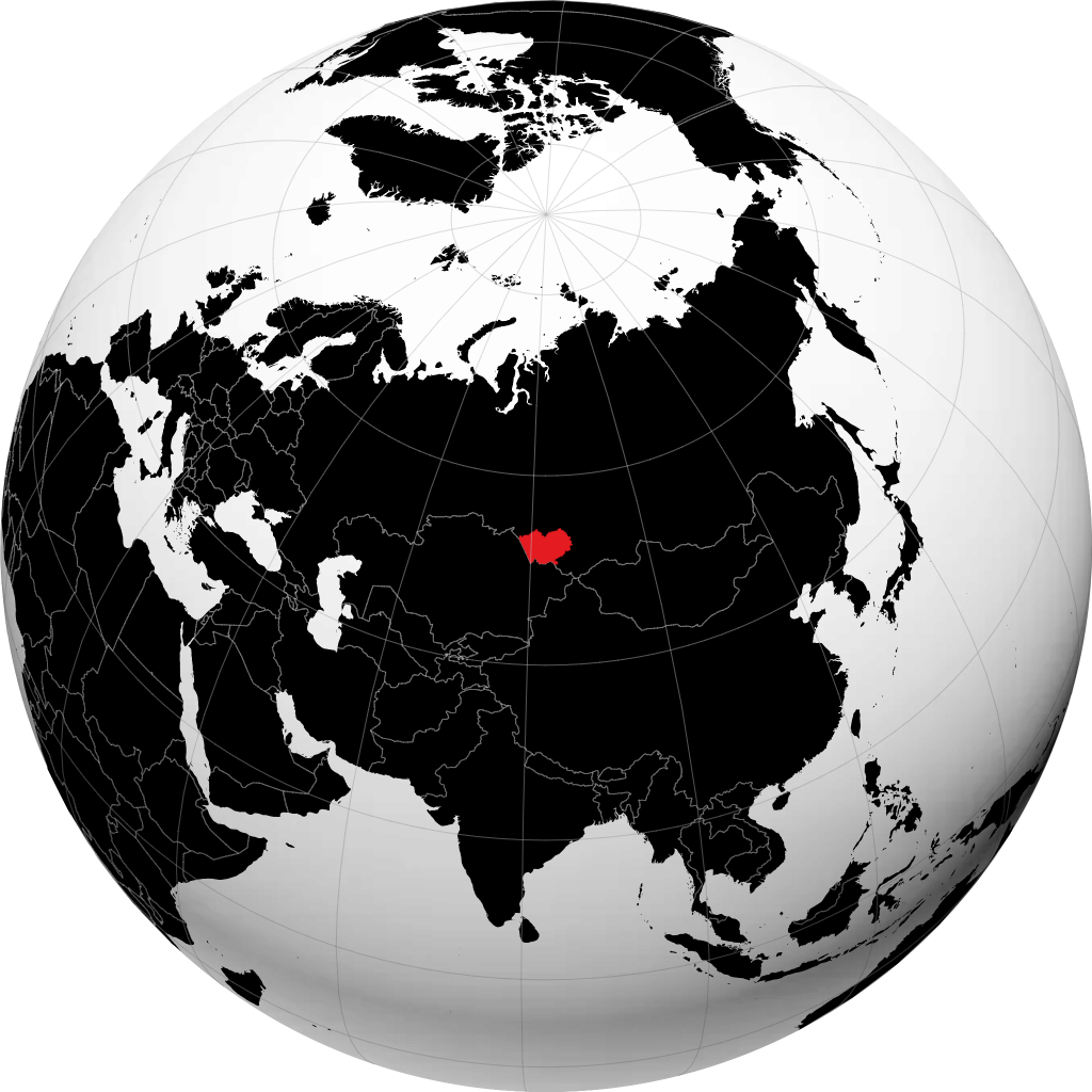 Territorio de Altái en el globo